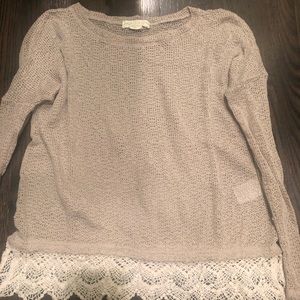 Small Taupe Knit Shirt